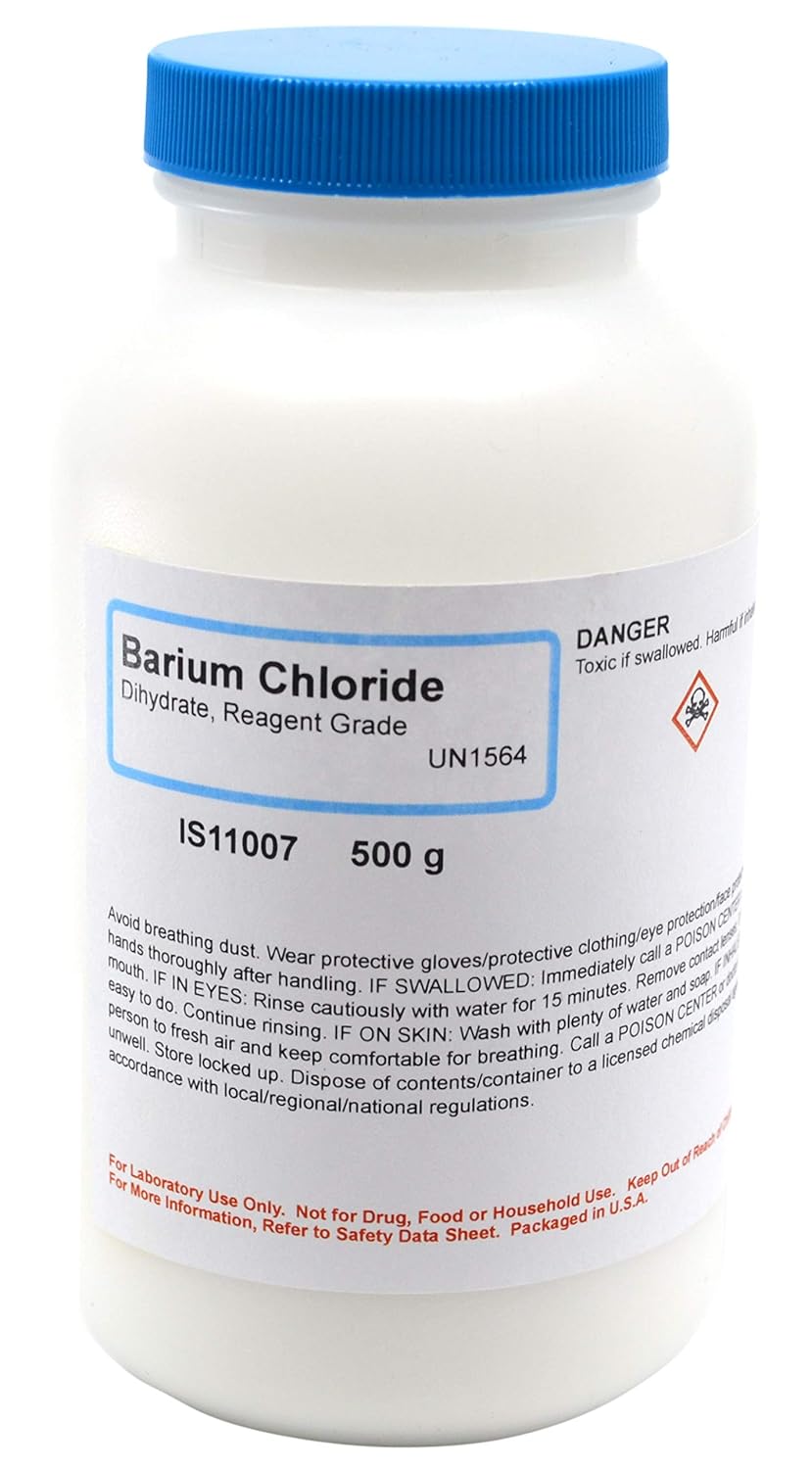 Reagent-Grade Barium Chloride, Dihydrate, 500g - The Curated Chemical Collection