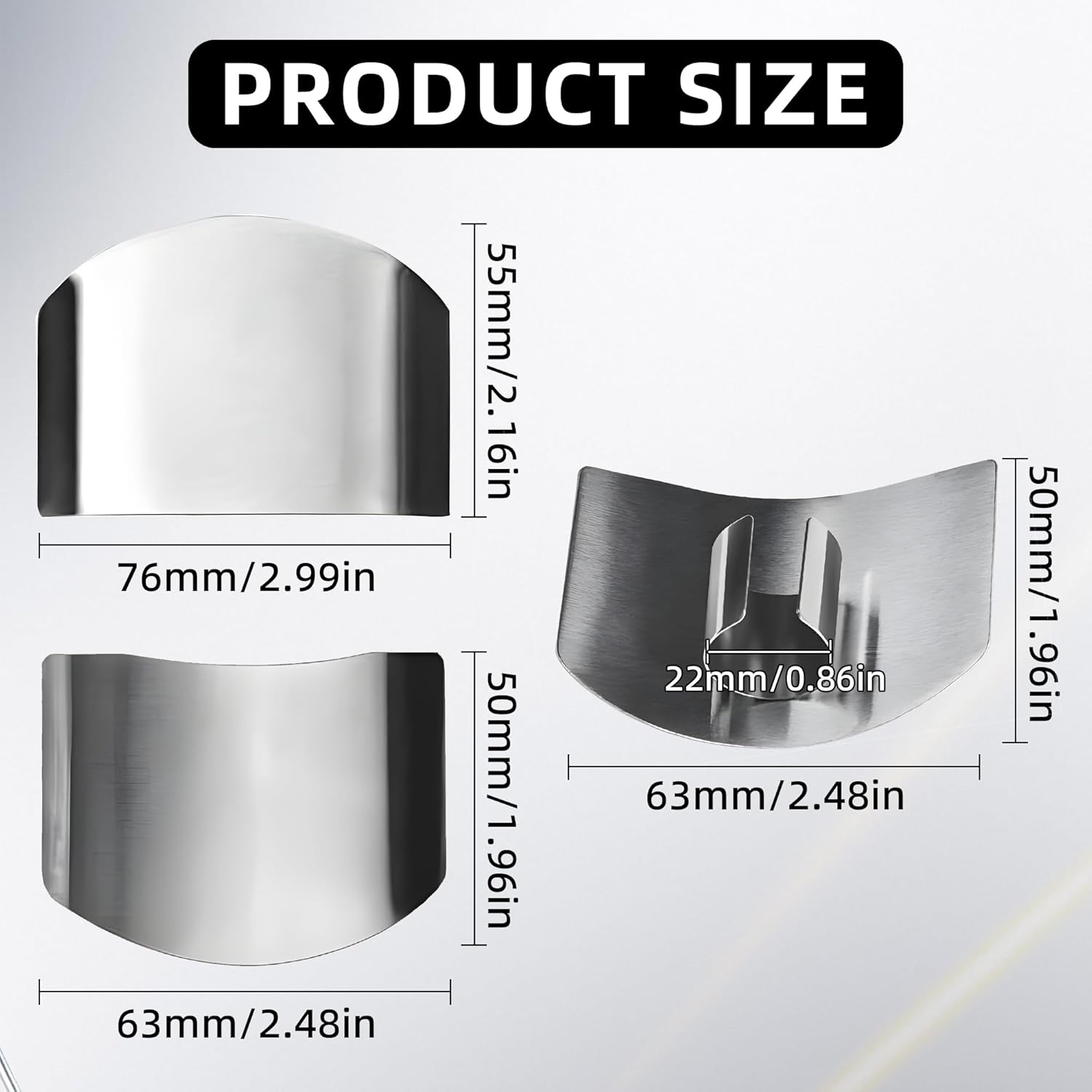 2026 New Stainless Steel Finger Guard, Multifunctional Finger Protector for Cutting Food, Avoid Hurting Kitchen Tools (4 Pcs)