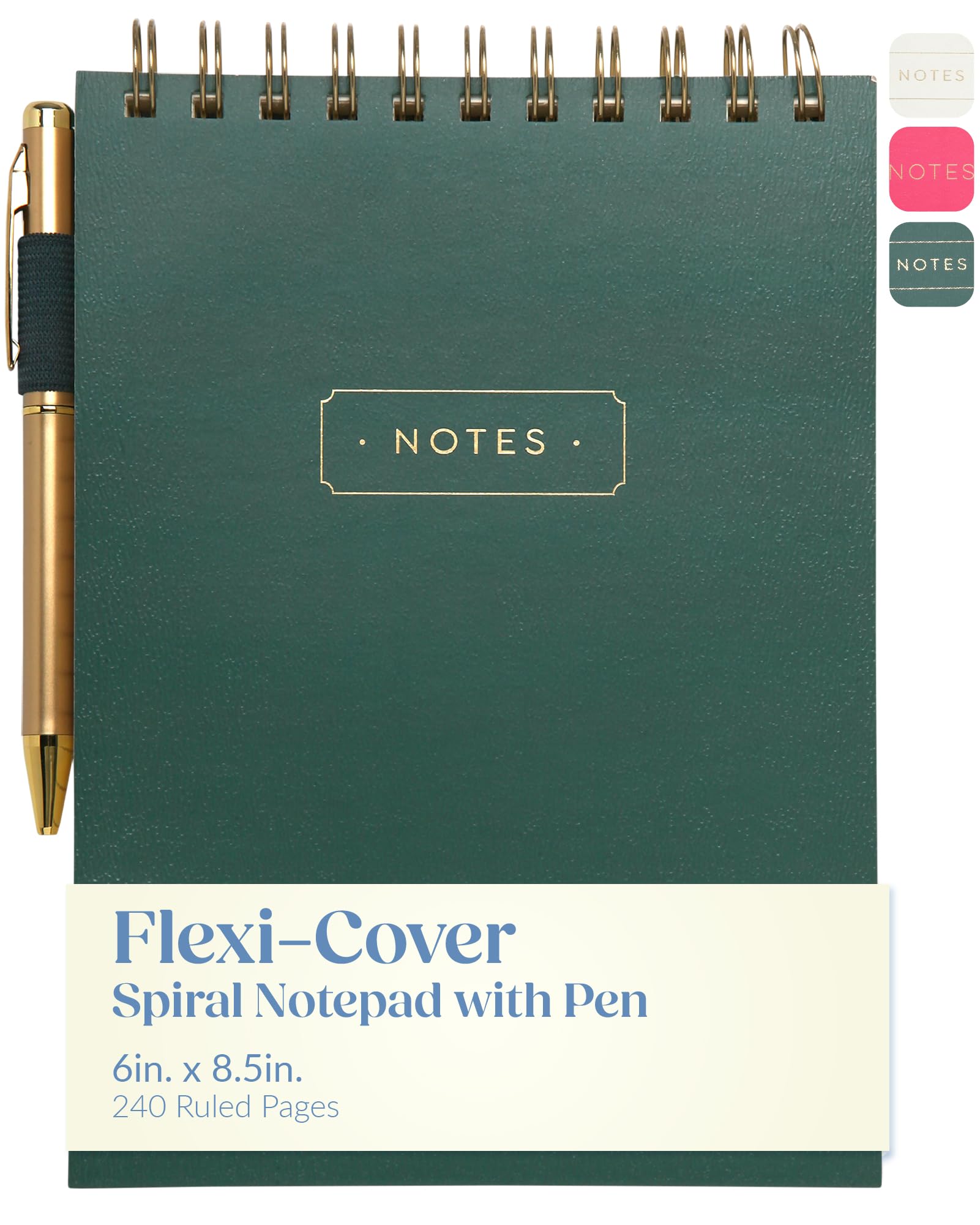 Cuaderno de espiral superior para evitar molestias al escribir en tamaño A5