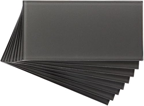 Miniatura 8 de Azulejo Aspect autoadhesivo de vidrio, protector contra salpicaduras, para cocina y baño, Blanco, A50-63