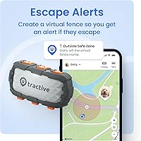 Vista 3 de Tractive XL Smart Rastreador GPS para Perros Rastreador de Mascotas en Vivo con Valla Virtual Monitoreo de Signos Vitales del Corazón