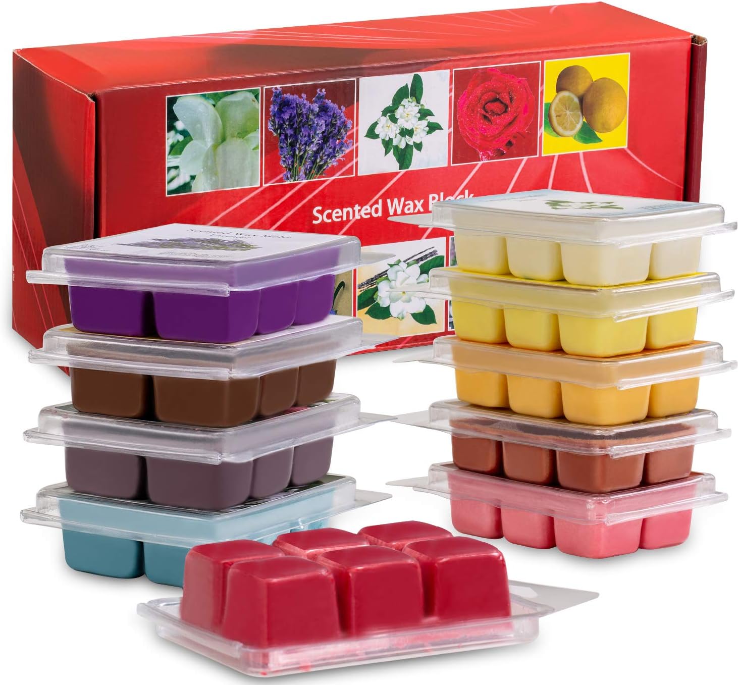 Onebird Scented Wax Melts Set of 10 (2.5 oz) Assorted Wax