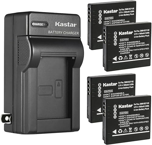 Miniatura 8 de Kastar Paquete de 2 baterías y cargador de pared CA de repuesto para Panasonic DMW-BCF10 DMW-BCF10E DMW-BCF10PP, CGA-S009 CGA-S009E CGA-S106B,