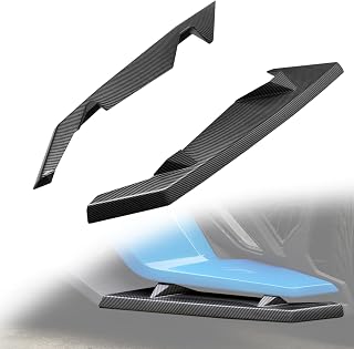 A & UTV PRO Front Wing Guards Winglet Trim for Polaris Slingshot 2020-2024 Accessoires, Carbon Fiber Bumper Winglet Protector Texture Cover Quick Install Upgrade 2PCS