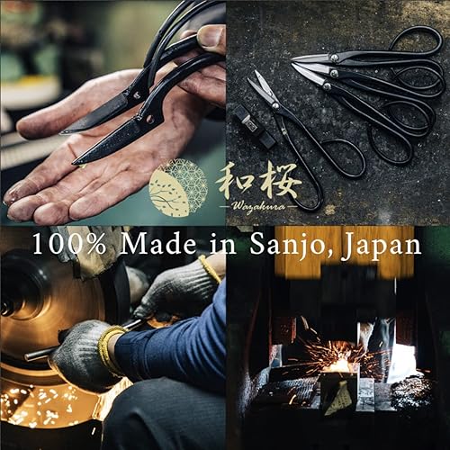 Miniatura 4 de Wazakura Yasugi Steel Series Satsuki - Tijeras para recortar bonsái, fabricadas en Japón, 7 pulgadas (7.087 in), herramientas japonesas de corte