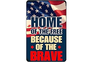 American Flag Tin Sign for Men