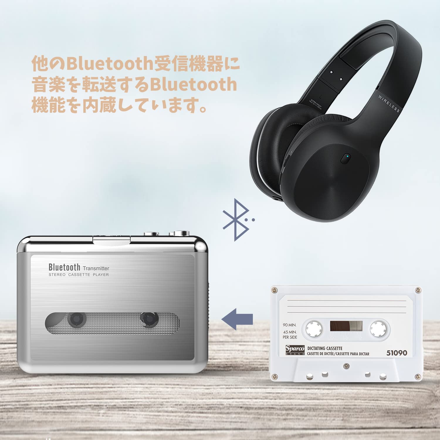Amazon.co.jp: DIGITNOWブルートゥースを搭載したカセット