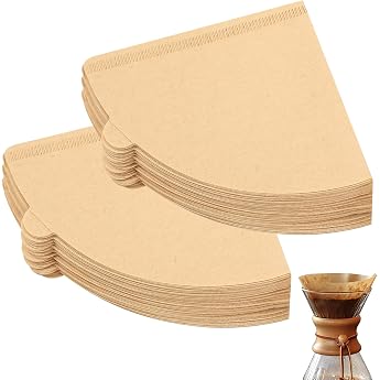 Pack of 200 Paper Coffee Filters Size 2 V-shaped Coffee Filter Paper Filter Paper Size 2 Filter 02 Coffee Paper Filter Cone Paper Coffee Filter for Coffee Machines Filter Cups 2-4 Cups