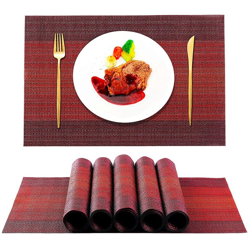 Sets de table tissés et dessous de plat style western pour décoration intérieure