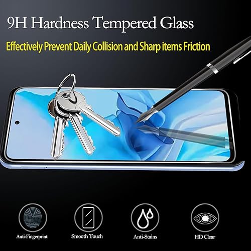 Miniatura 3 de Paquete de 2 protectores de pantalla de vidrio templado diseñados para Motorola Moto G Power 2022, fácil de instalar, sin burbujas, antiarañazos,