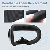 Vista 2 de Compatible with Oculus Quest 2 Face Bracket Replacement,VR Breathable Foam Face Pad Protective for Meta Quest 2,Comfortable Face Cover Cushion VR