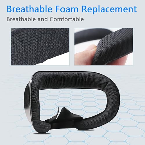 Miniatura 2 de Compatible with Oculus Quest 2 Face Bracket Replacement,VR Breathable Foam Face Pad Protective for Meta Quest 2,Comfortable Face Cover Cushion VR