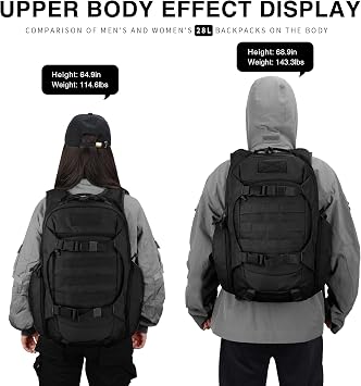Mardingtop 18L/28L Men's Tactical Trekking Backpack