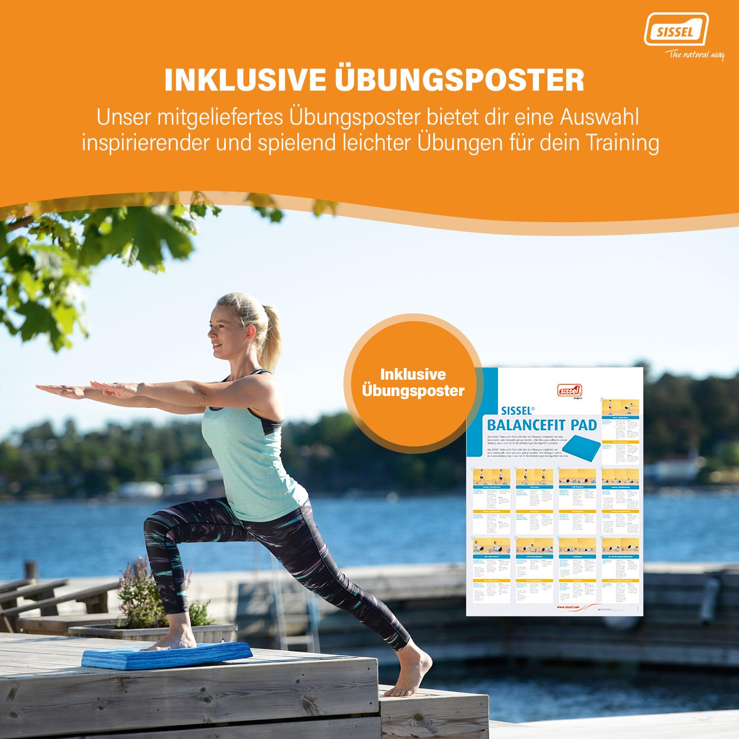 SISSEL Balance Pad Balancekissen | Schaumstoffmatte für Gleichgewicht & Koordination | Rutschfestes Balance Kissen für Training & Therapie | Belastbar bis 120 kg | Gleichgewichtskissen | Stehmatte