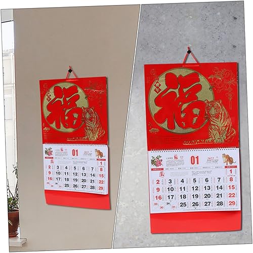 Miniatura 5 de Tofficu 2022 Poster Calendar Office Calendar 8 Pcs Calendar New Year 2022 Christmas Calender Gift Office Paper Assorted Color Calendar Wall Hanging