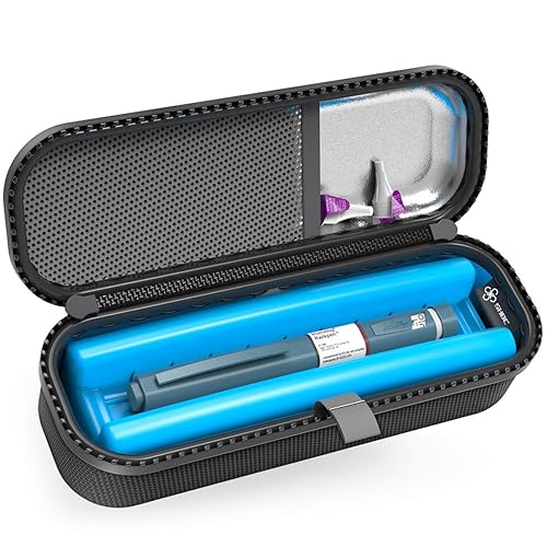 SHBC Upgraded Cold Effect PCM Insulin Pen Carrying Case Portable Medical Cooler Bag for Diabetes Convenient to Changing Needles with Each Injection