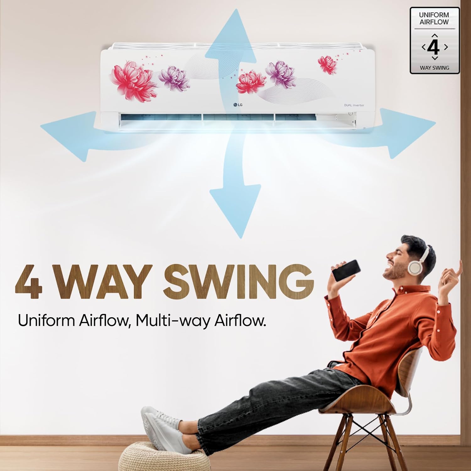 Lg 1.5 Ton 5 Star, Wi-Fi, Energy Manager+, Dual Inverter Spl...