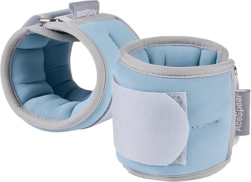 Miniatura 8 de AceSpear - Conjuntos de pesas de tobillo para hombres, mujeres y niños 1 libra, 2 libras, 3 libras, 4 libras y 5 libras, pesas de pierna, muñeca y
