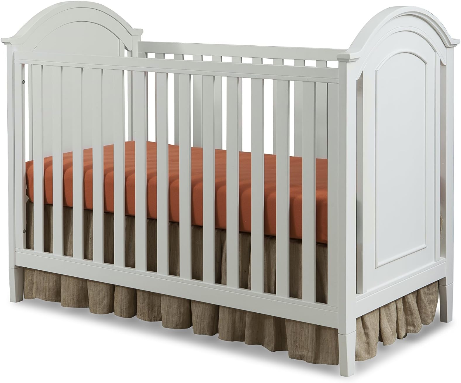 Imagio Baby Harper 3 in 1 Cottage Panel Crib, White