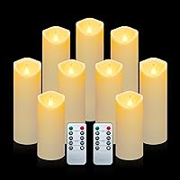 Vista 14 de Aignis 6 piezas de velas LED flotantes sin llama, velas de té de rosa blanca de plástico operadas por batería, más de 120 horas de tiempo de brillo