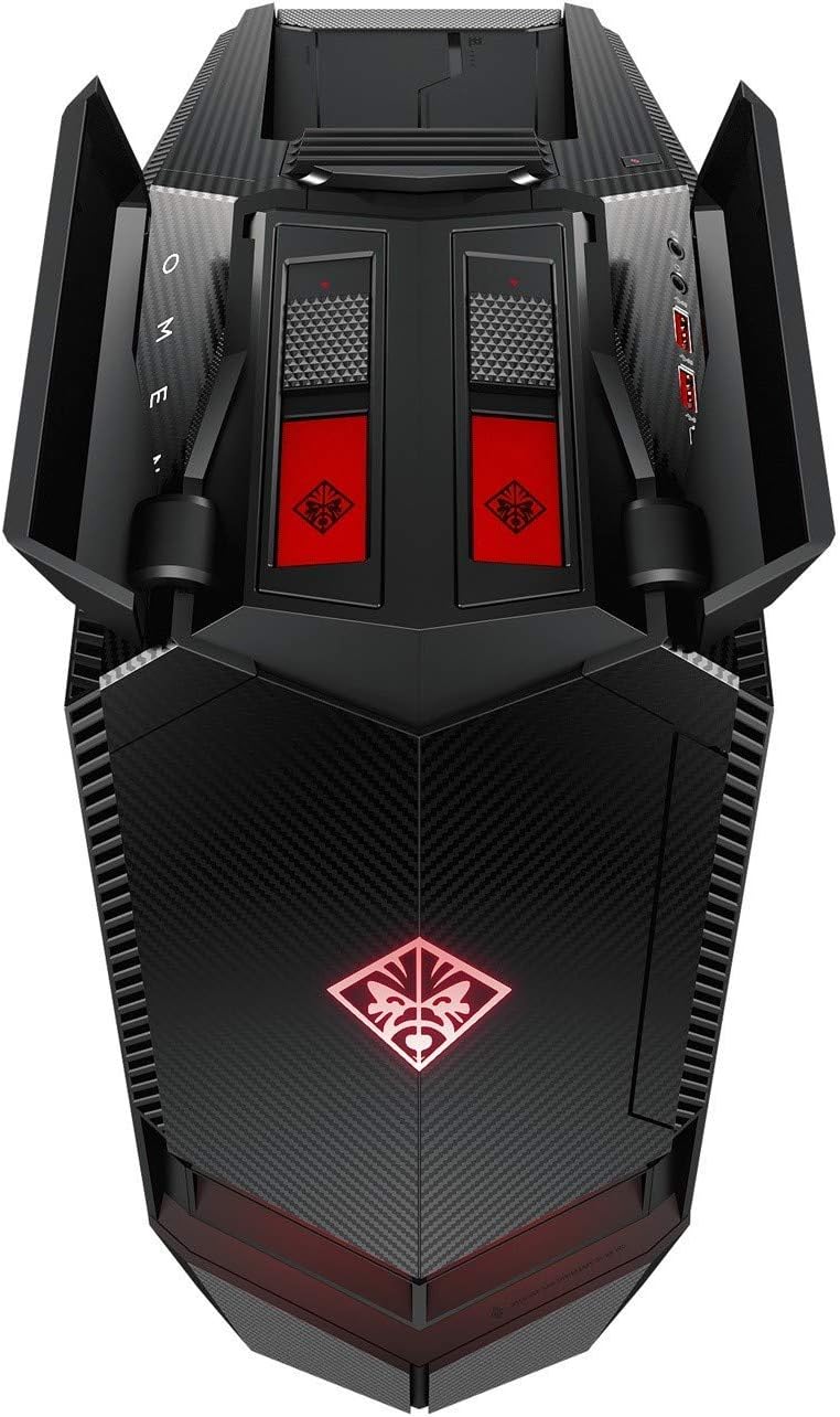 HP Omen 880-112na Desktop Gaming PC 8th Generation Six-Core i7-8700 (3.2GHz up to 4.6GHz) 16GB RAM 2TB Hard Drive +256GB SSD DVDRW GeForce 8GB GTX1070 Graphics Windows 10 (Renewed)