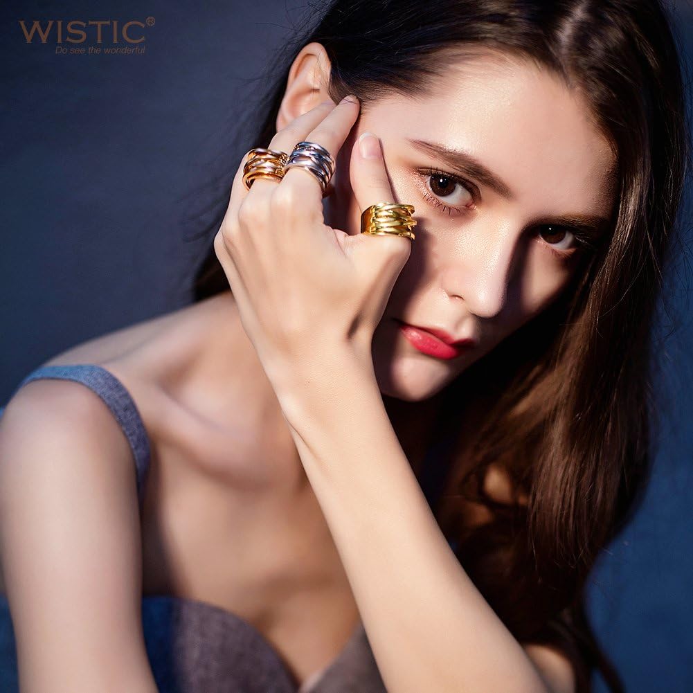 Jinbaoying Knot Cross Ring Enhancers for Women Statement Funky Trendy Love Fashion Engagement Ring Stainless Steel Silver Gold Rose Gold Plated Friendship Ring - Image 5