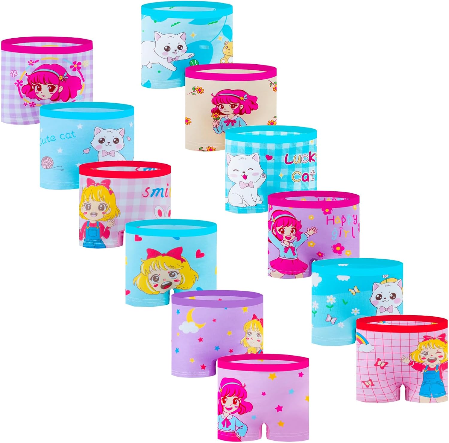 Girls Underwear Pack of 12 Pants