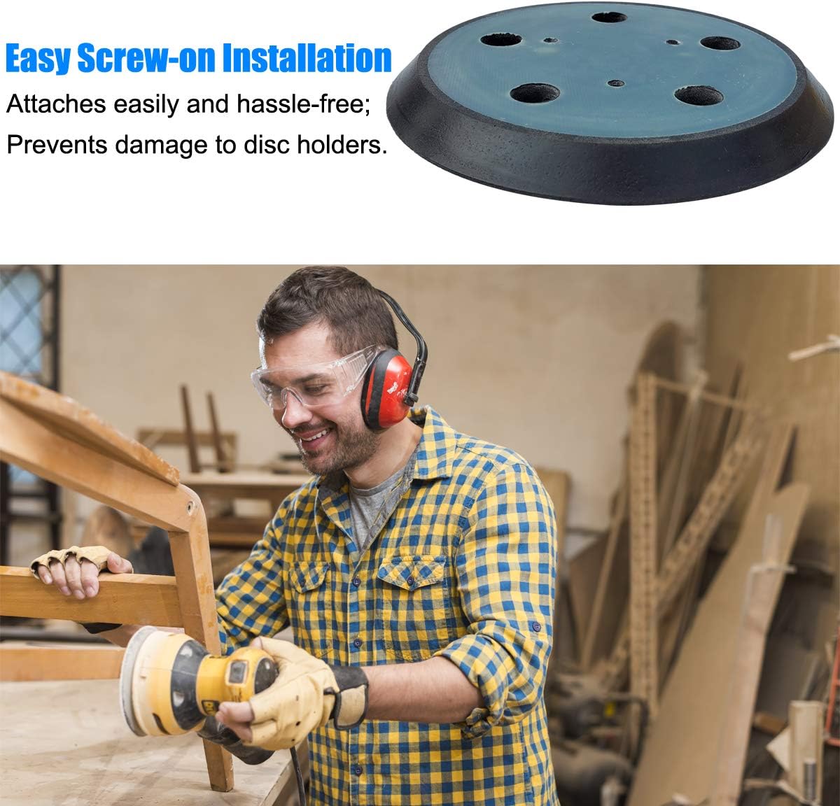 5" Sander Replacement Pad - Fit Porter Cable 333 and 333VS Random Orbit Sanders - Hook and Loop Replacement Pad for Porter Cable 13904 : Tools & Home Improvement