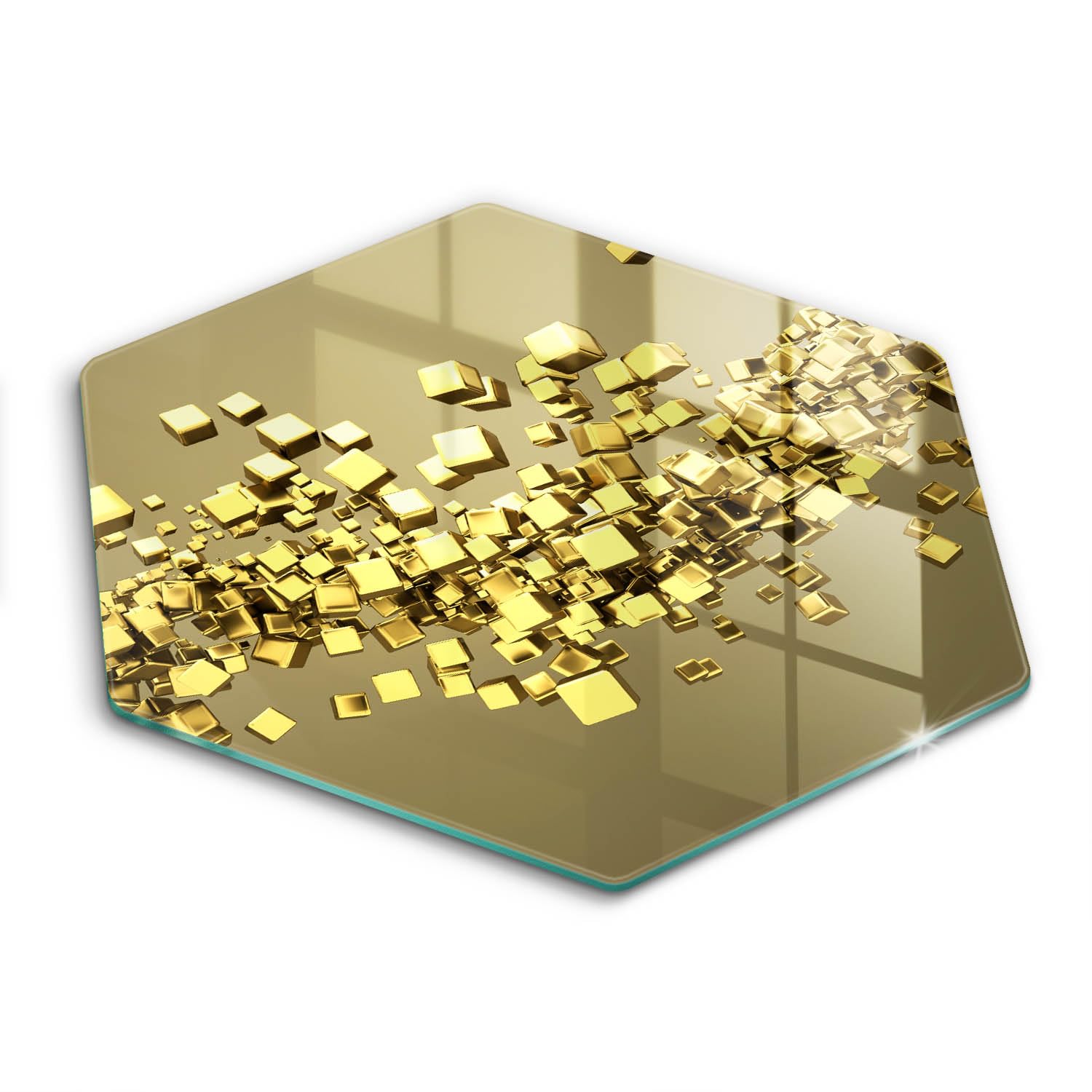 Planche à Découper Induction Hectagonale Wallfluent 40cm Antirayures 3D