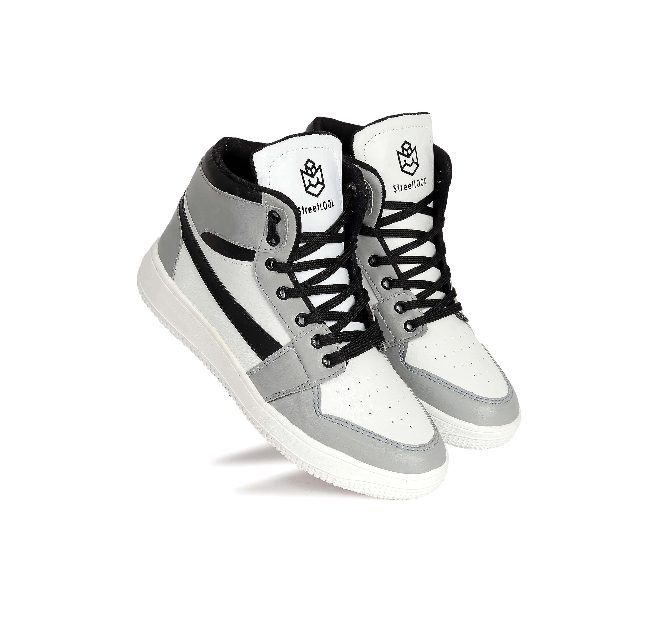 STREETLOOK Menss High Top Casual Chunky Fashion Sneakers,Dancing Shoes |Synthetic |(Grey-Size-6) (B0CGR9YSNJ) Amazon Price History, Amazon Price Tracker