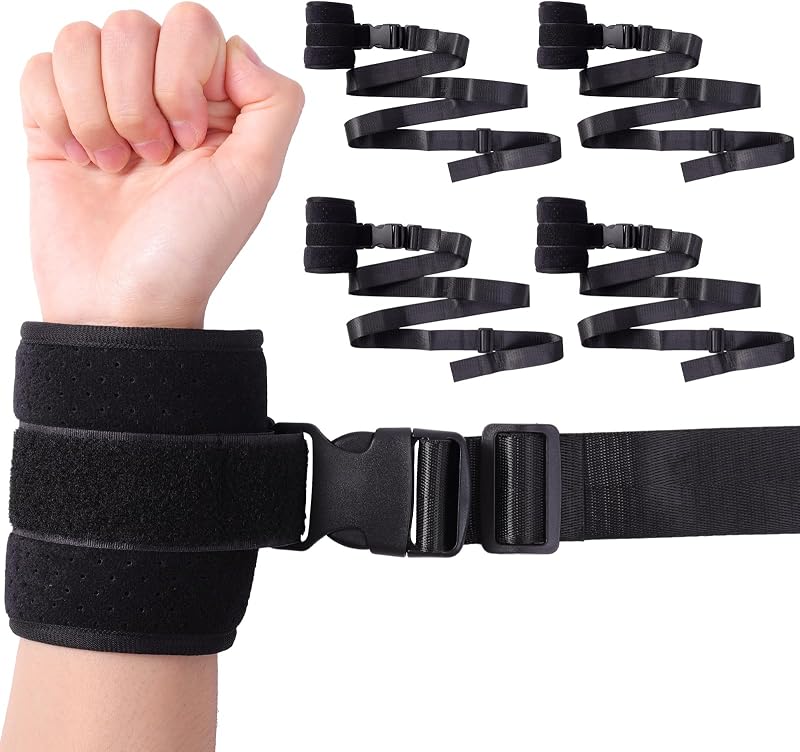 Restraints for Dementia Patients,Hospital Bed Restraints for Elderly Adults with 70" Long Strap (4Pcs)