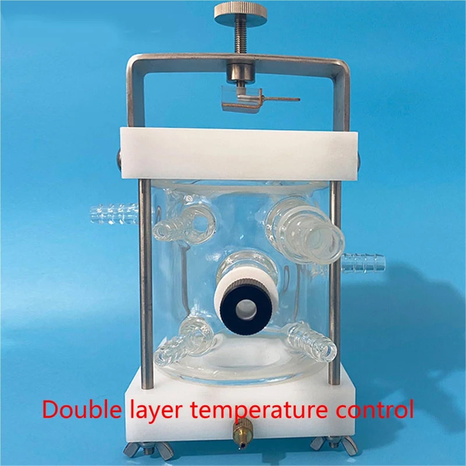 Celda Electrolítica De Corrosión Placa Plana Con Control Temperatura Baño Agua Capa Simple Y Doble | F030