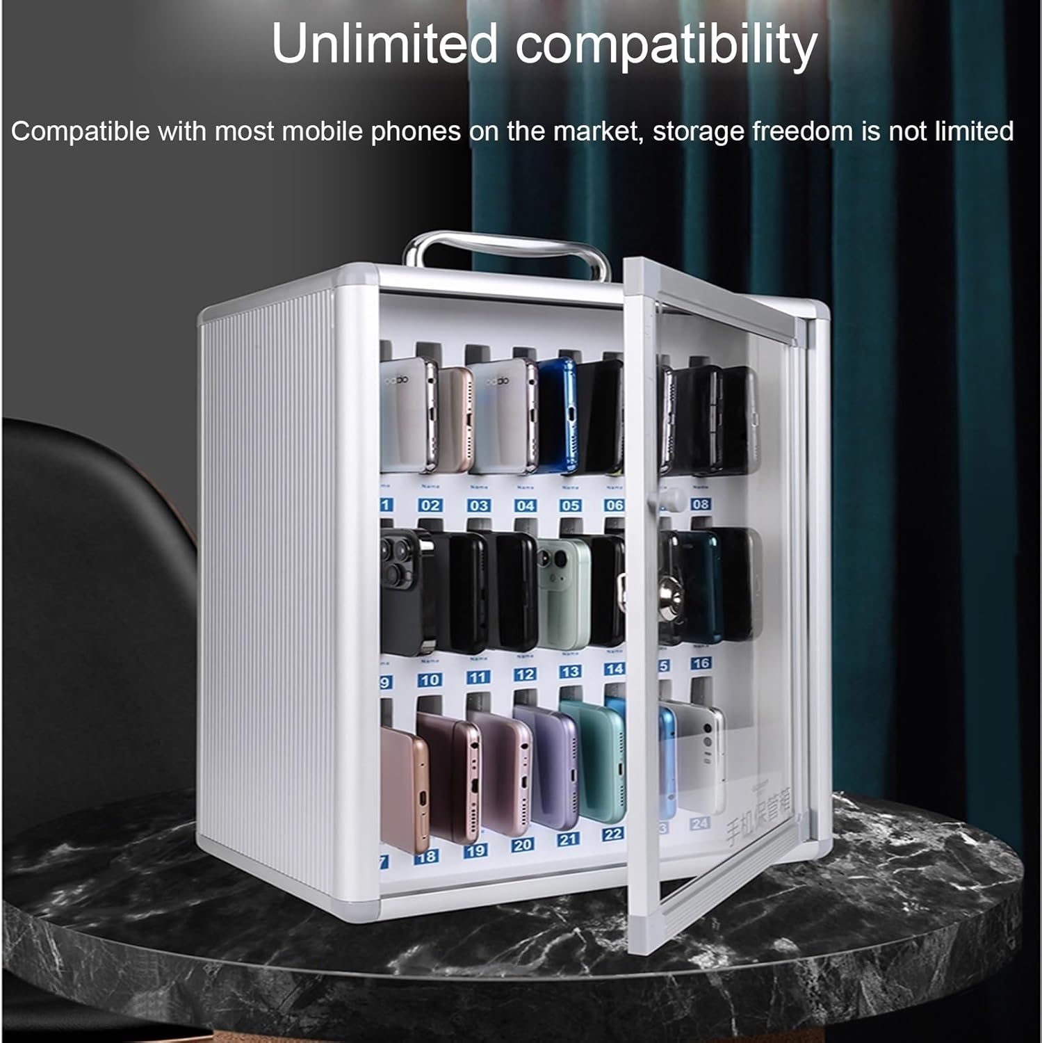 クリア携帯電話ロッカーボックス ドアロックとキー付き 壁掛け携帯電話収納キャビネット ポケット収納ロッカーボックス オフィス教室用(  携帯電話ロッカーボックス（ドアロック＆キー番号付き）、携帯電話収納キャビネットポケット、壁掛け式透明携帯電話ホルダー、教室 ... 教室用携帯電話収納ボックス、壁掛け式携帯電話ロッカー、透明アクリル製携帯電話ロッカー、小型携帯電話収納ボックス、複数携帯電話個人管理