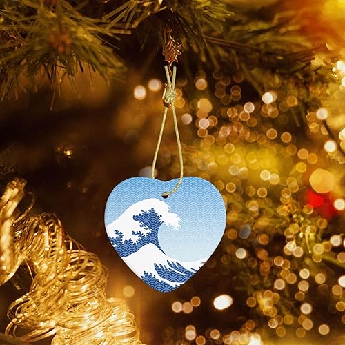 Miniatura 4 de Kanagawa - Adornos japoneses de Navidad de gran ola 2023, adornos para árbol de Navidad, adorno para el primer hogar, decoración de Navidad, regalos