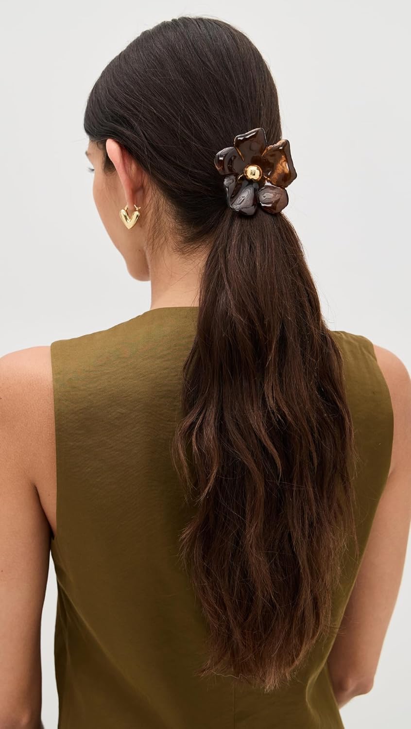 LELET NY Women's Eden Resin Medium Pony Cuff, Tortoise, One Size - Image 3