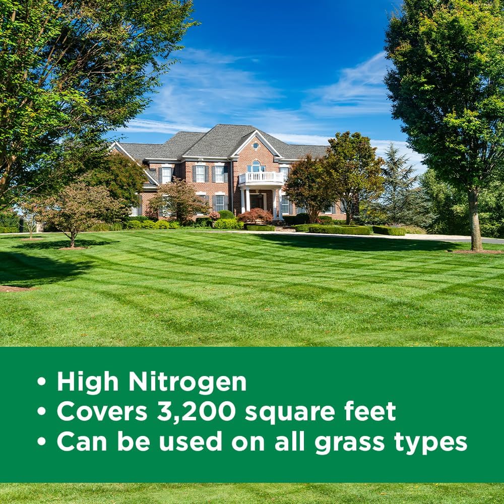 Maximum Green & Growth Fertilizer High Nitrogen 28-0-0 Lawn Food Liquid Fertilizer- Spring & Summer- Any Grass Type- Simple Lawn Solutions - Concentrated Quick & Slow Release Formula (2.5 Gallon)