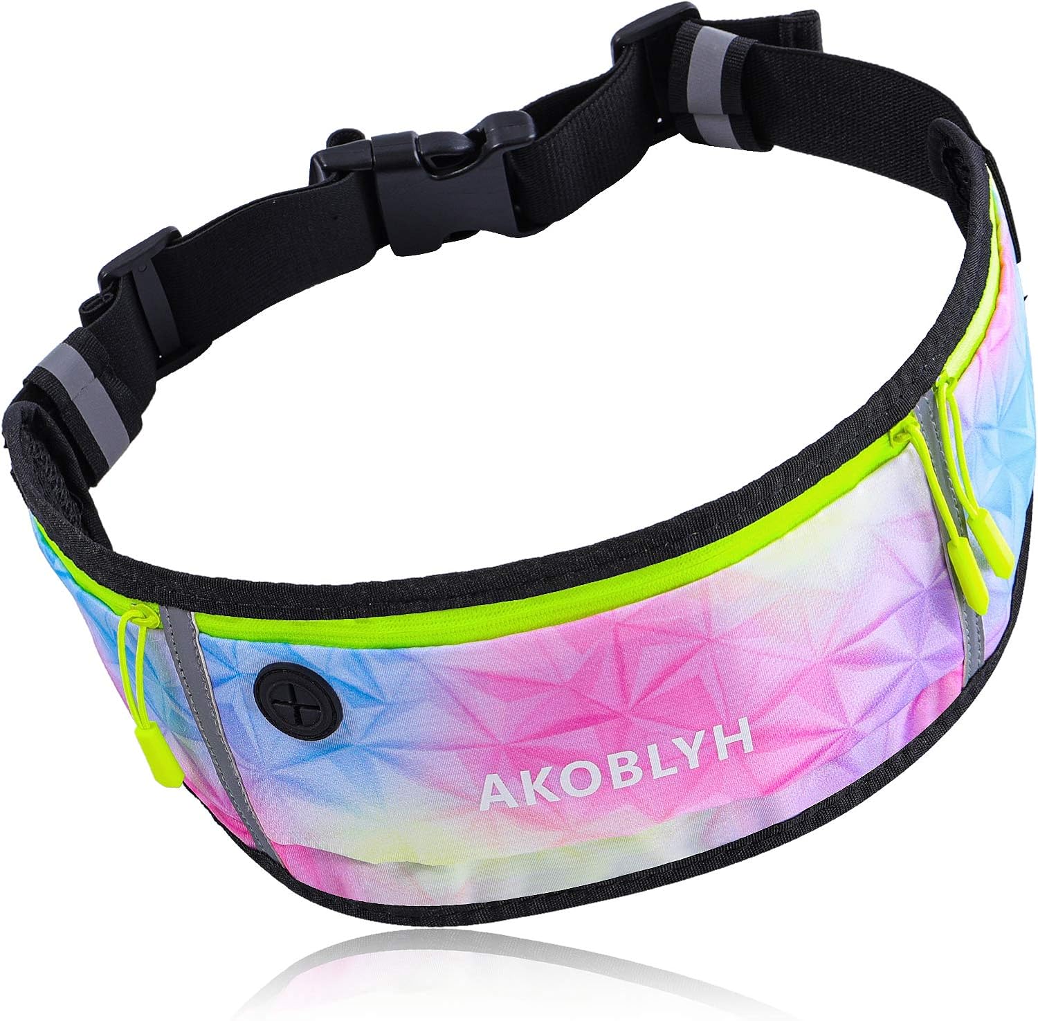 Akoblyh Slim Running Belt Waist Pack, Ready Run Waist Belt