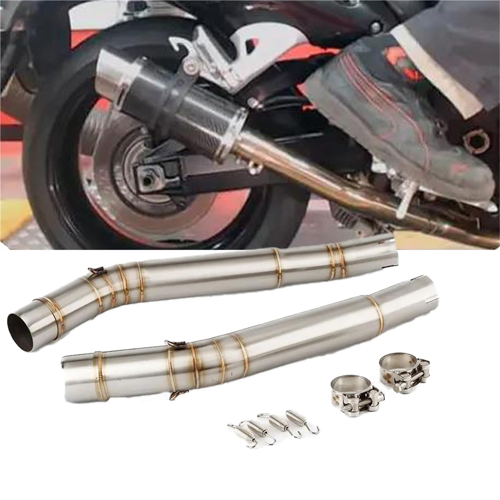 Pot d'échappement pour Suzuki GSX1300R Hayabusa 2008-2020 avec silencieux - 7