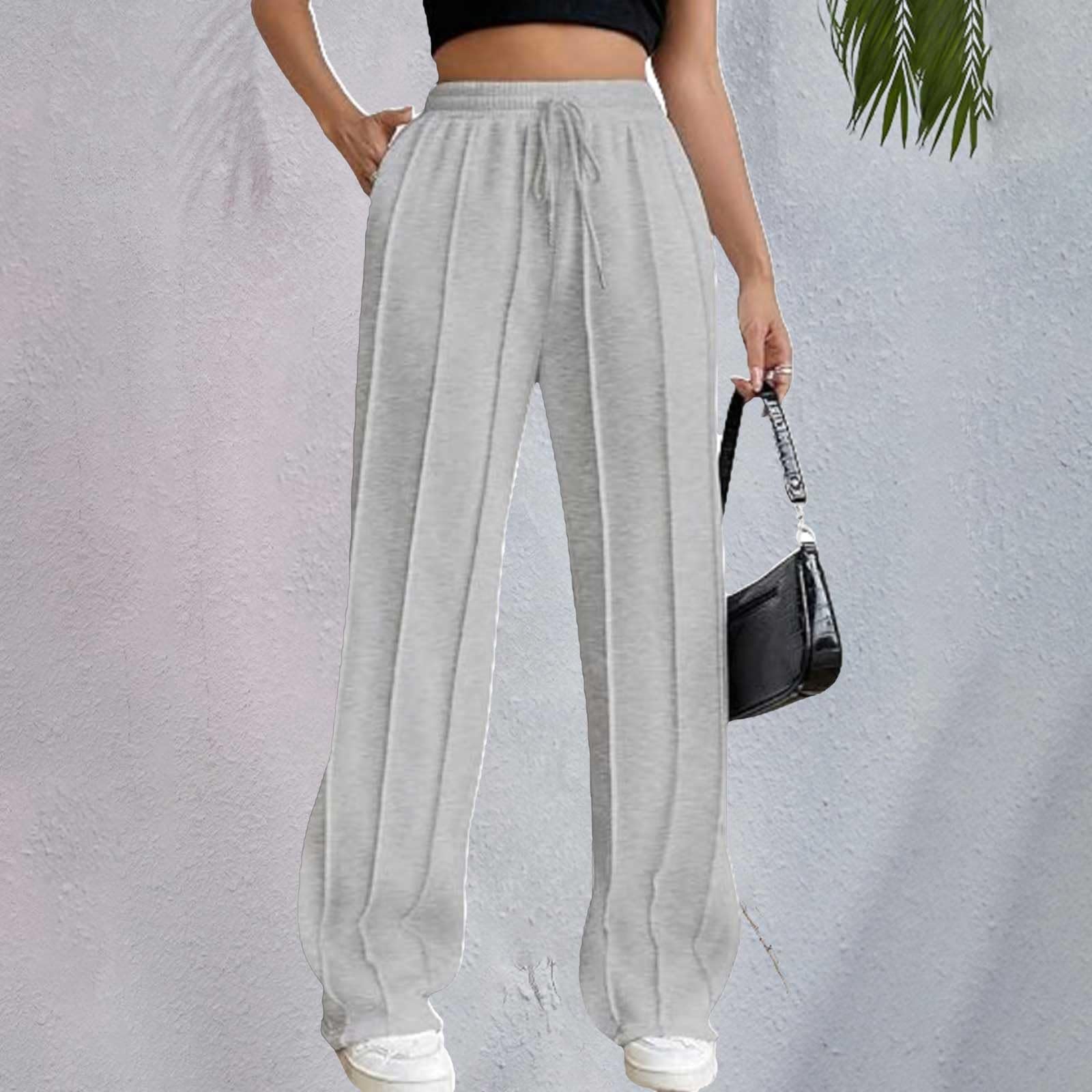 Pantalon Jogging Femme Grande Taille Pantalon Detente Femme Sport Pantalon Classique à Taille Coulissante Pantalon De Travail Pantalon Yoga Pantalon Femme Taille Elastique Jogging Oversize Femme