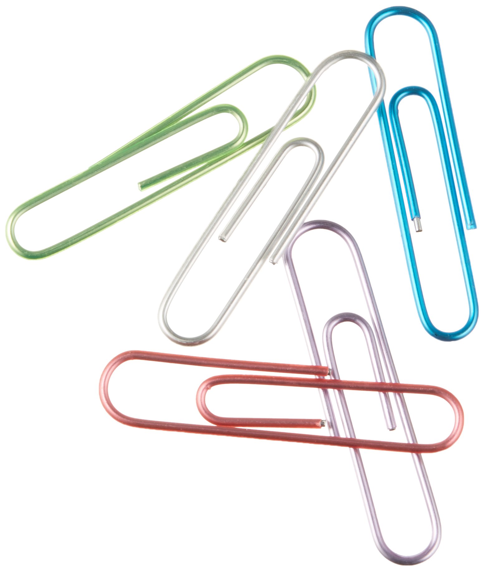 OIC Translucent Vinyl Paper Clips - Assorted Colors Giant Pack For Office & School