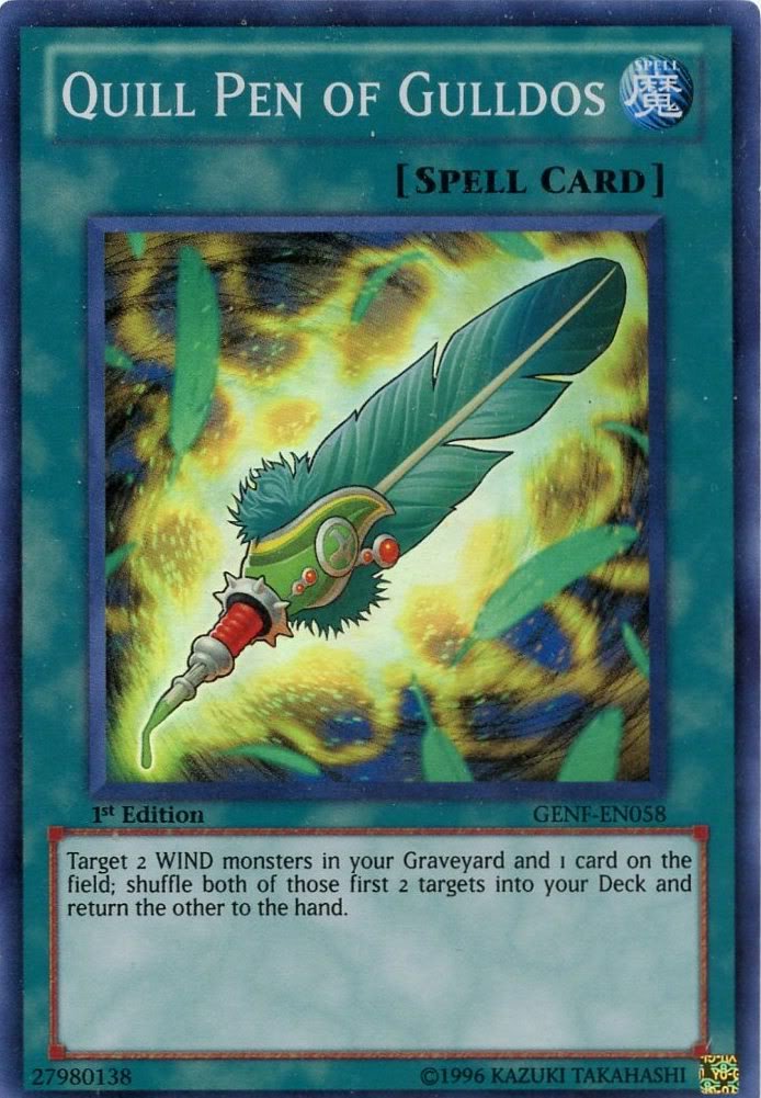 Amazon.com: Yu-Gi-Oh! - Quill Pen of Gulldos (GENF-EN058) - Generation  Force - 1st Edition