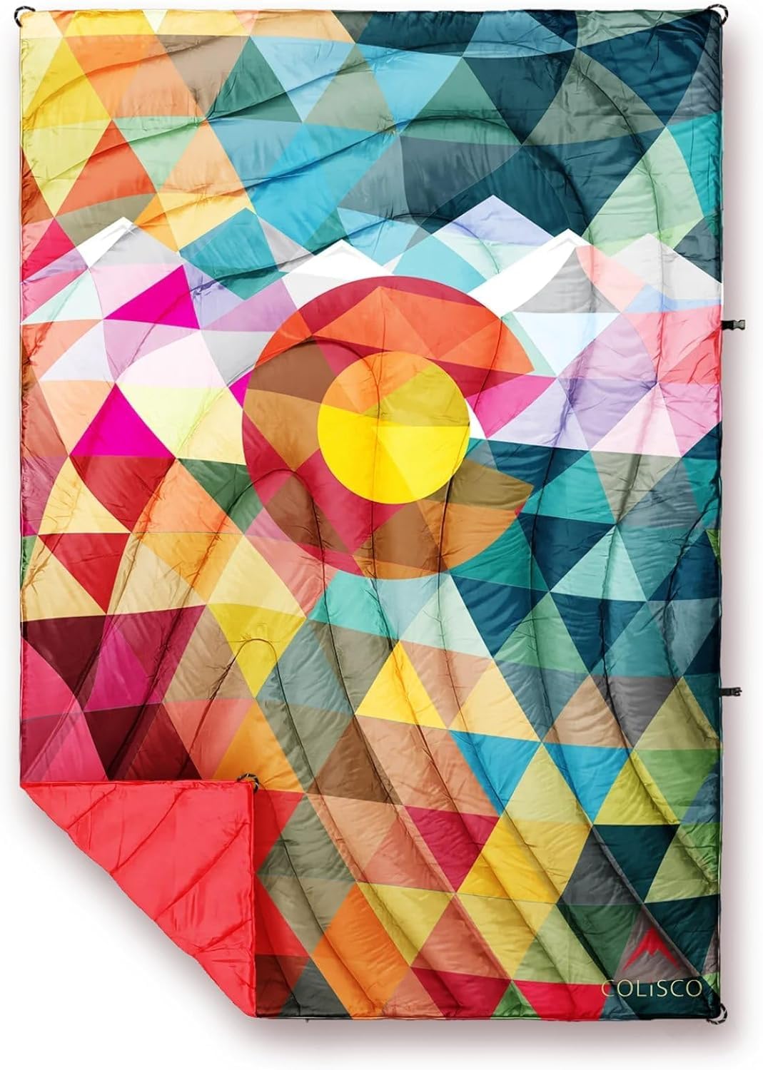 Colorado Triangles Poly Camping Blanket - 52