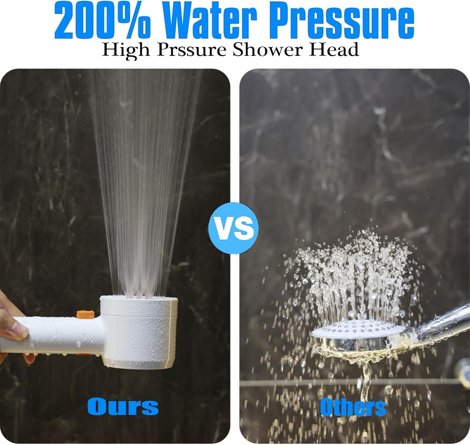 High Prure Shower Head with Handheld, Shower Head with with