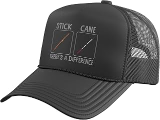 Blind Person Item for Men Women Vision Impaired Blind People Trucker Hat with Adjustable Mesh Back