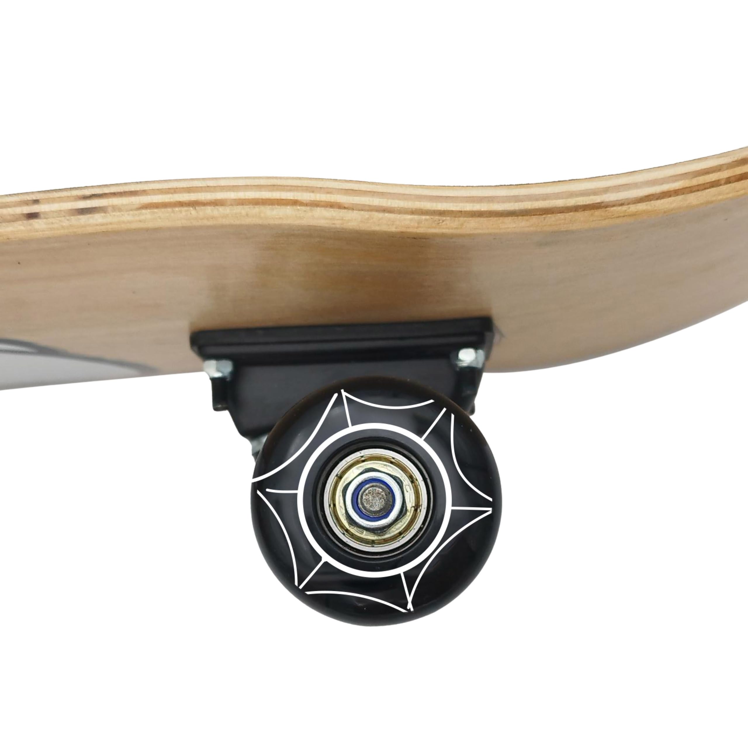 Skeater in legno per GIOVANI 79 cm, tavola antiscivolo, GRANDE, fino a 100 kg