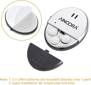 Window Alarms 4 Pack, 130dB Loud Glass Break Sensor & Vibration Alarm for Home Security, Burglar Entry Detector for Office, Apartment & RV