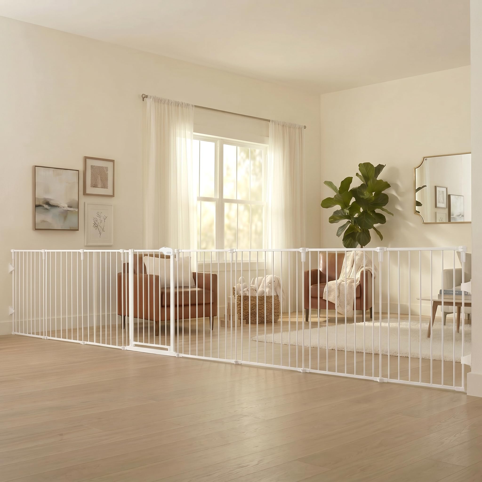 4 in 1 Super Wide Gate and Play Yard - White