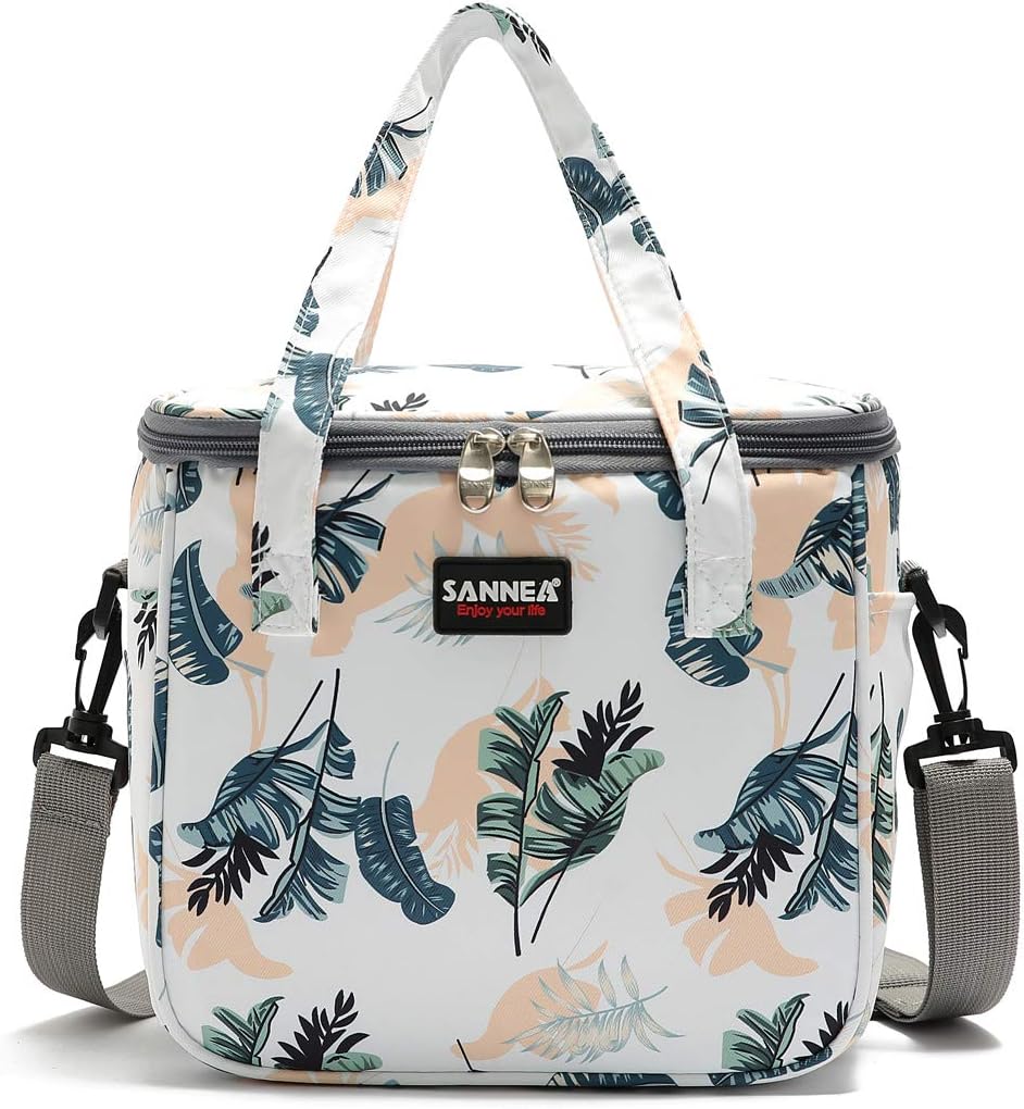 Lunch Box for Women Large Capacity Soft Cooler Insulated Lunch Tote Bag Reusable Outdoor Picnic Adult Lunch Bag for Girls Perfect for Grocery Camping Car(Green)
