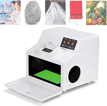 Lab Dark Box UV Ultraviolet Analyzer, 254nm/365nm Fluorescence Detector, Spotlight and Ultraviolet Light Functions, with 150 * 50mm UV Filter, for Product Testing