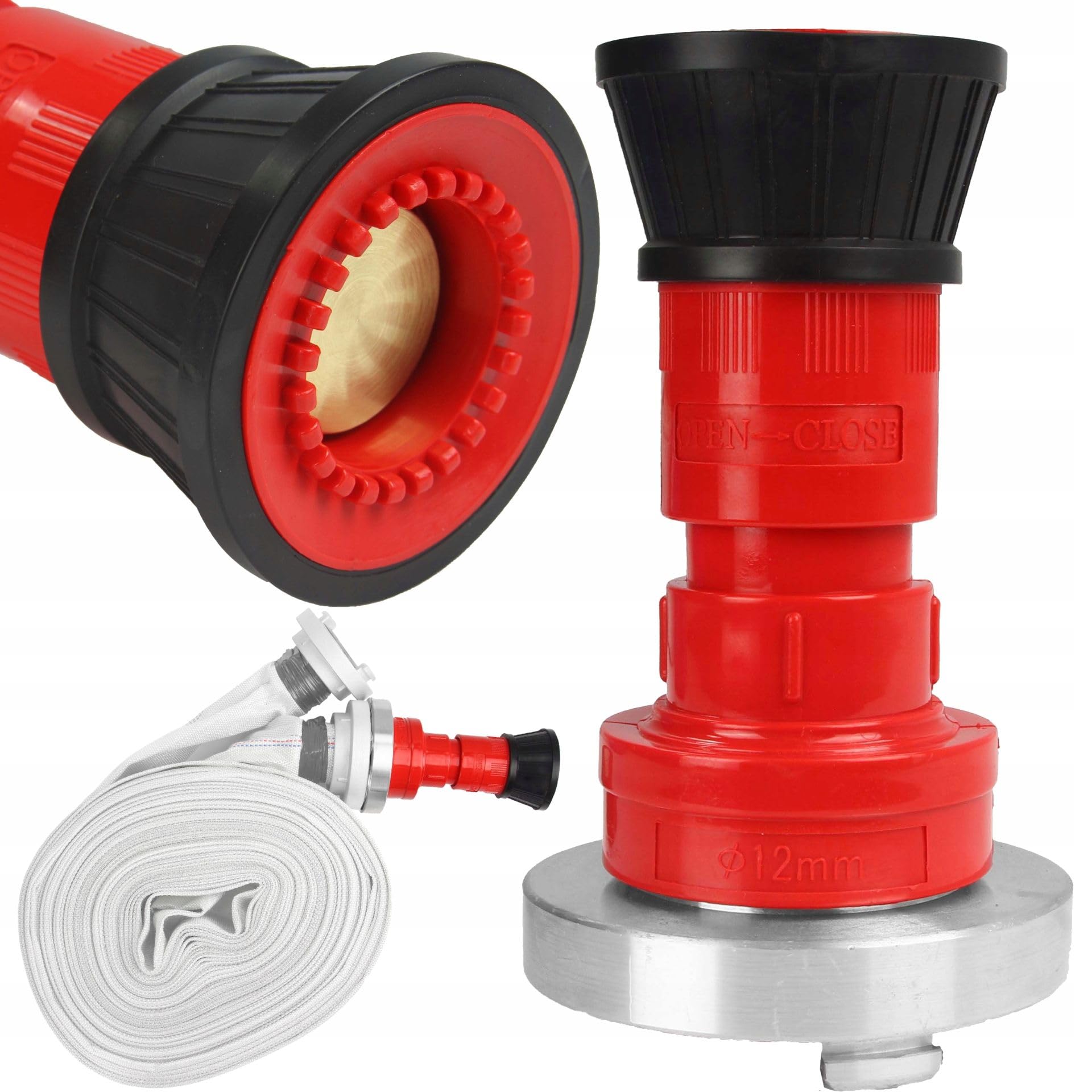 Lance anti-incendie à rotation pour tuyau de 51 mm | en métal et plastique